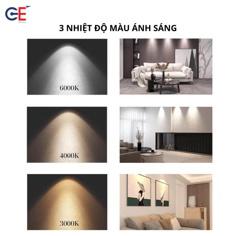 3 nhiệt đồ màu ánh sáng