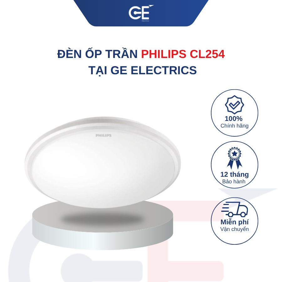 5 ưu điểm vượt trội của đèn ốp trần Philips CL254