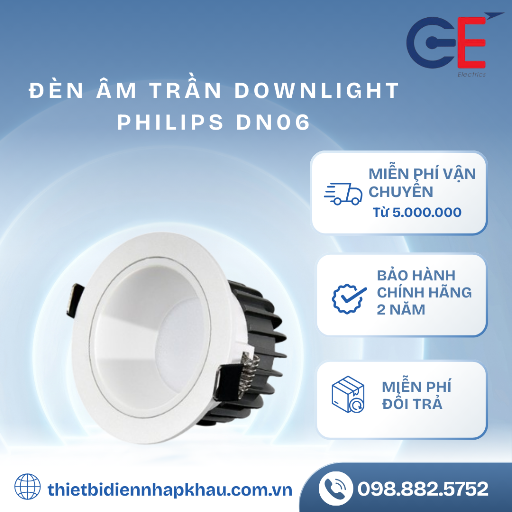 Đèn âm trần downlight Philips GE-DN06