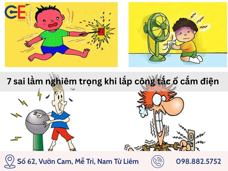 Sai lầm nghiêm trọng khi lắp đặt công tắc điện