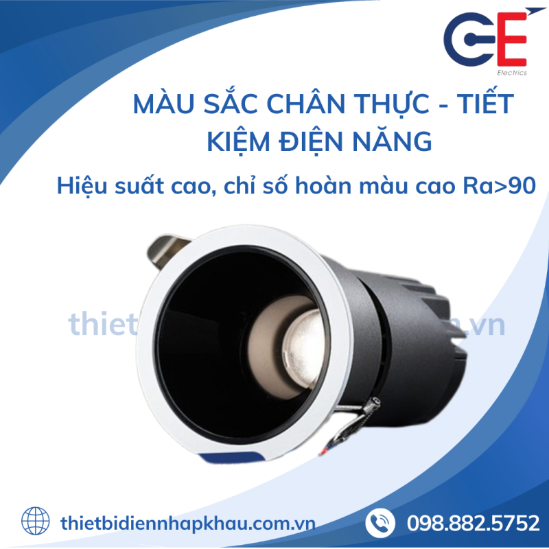 Đèn spotlight chiếu điểm Philips GE - SPR06 chỉ số hoàn màu cao 