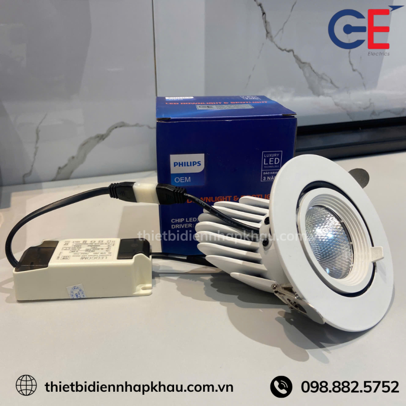 Đèn Spotlight Chip LED Philips GE-SPX05 thiết kế tính thẩm mỹ cao 