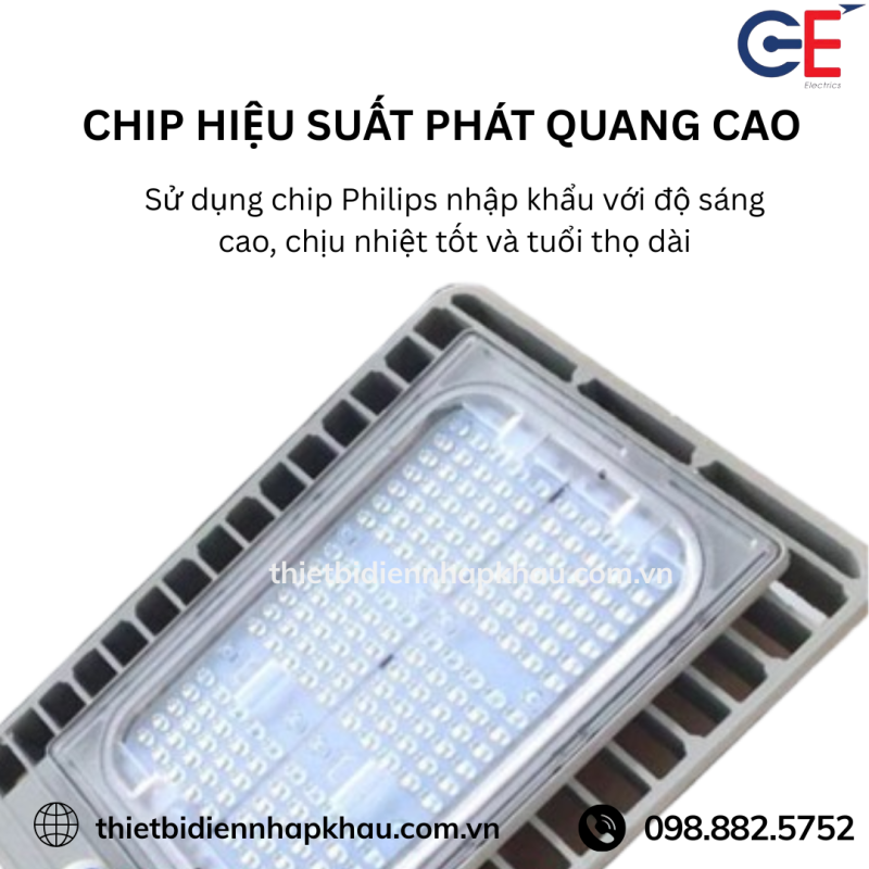 Đèn đường LED Philips 150W GE-BRP39 giải pháp tiết kiệm năng lượng 