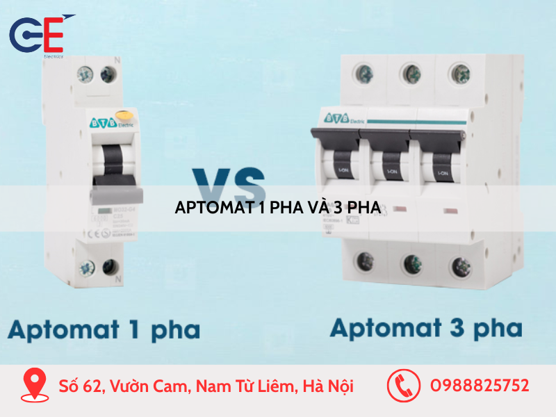 Aptomat 1 pha và 3 pha