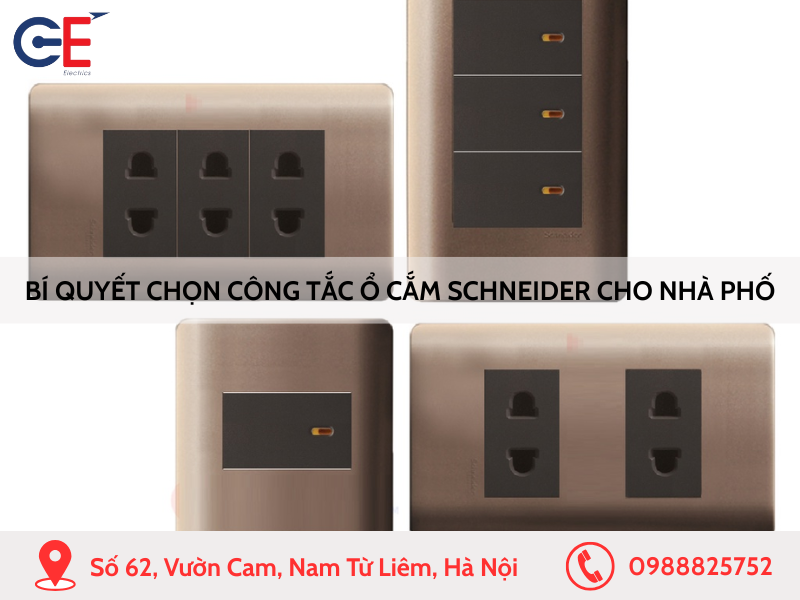 Bí quyết chọn công tắc ổ cắm Schneider cho nhà phố