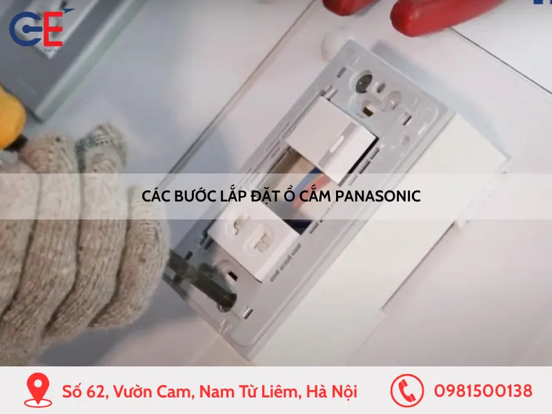Các bước lắp đặt ổ cắm Panasonic