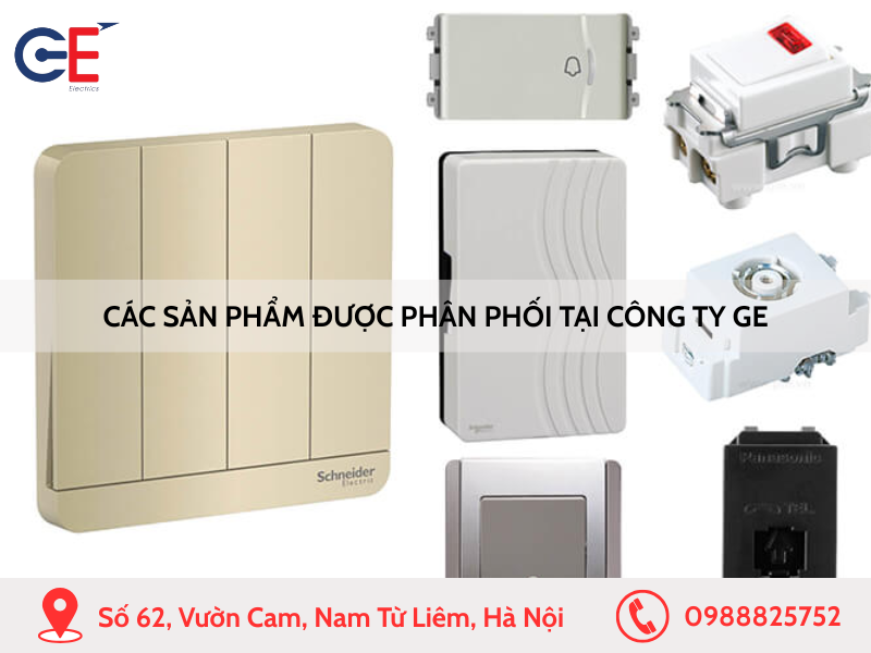 Các sản phẩm được phân phối tại công ty GE