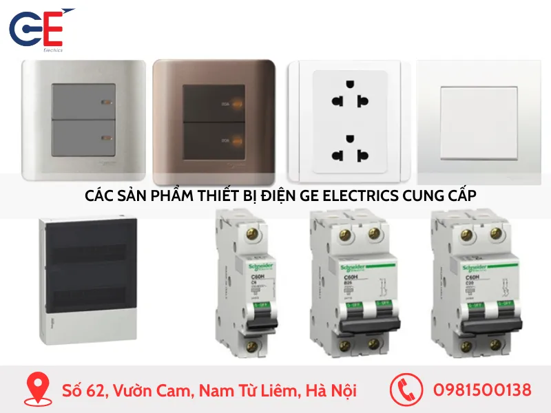 Các sản phẩm thiết bị điện GE Electrics cung cấp
