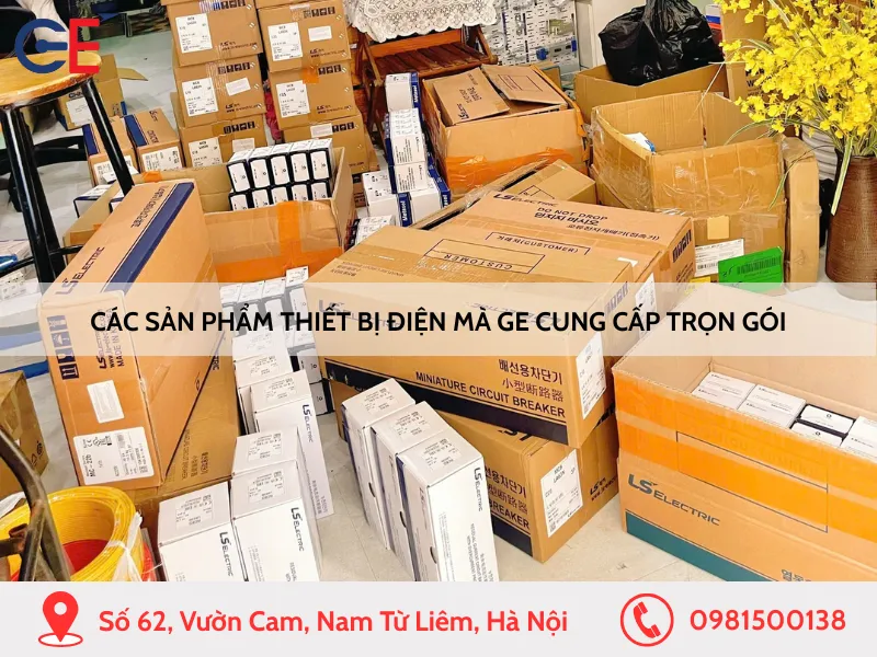Các sản phẩm thiết bị điện mà GE cung cấp trọn gói