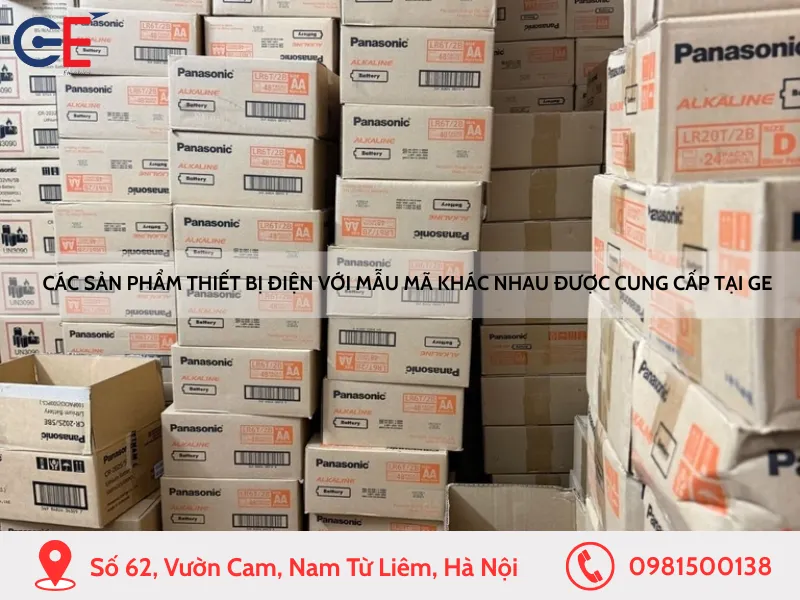 Các sản phẩm thiết bị điện với nhiều mẫu mã khác nhau được cung cấp tại GE