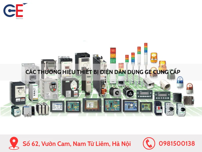 Các thương hiệu thiết bị điện dân dụng GE cung cấp