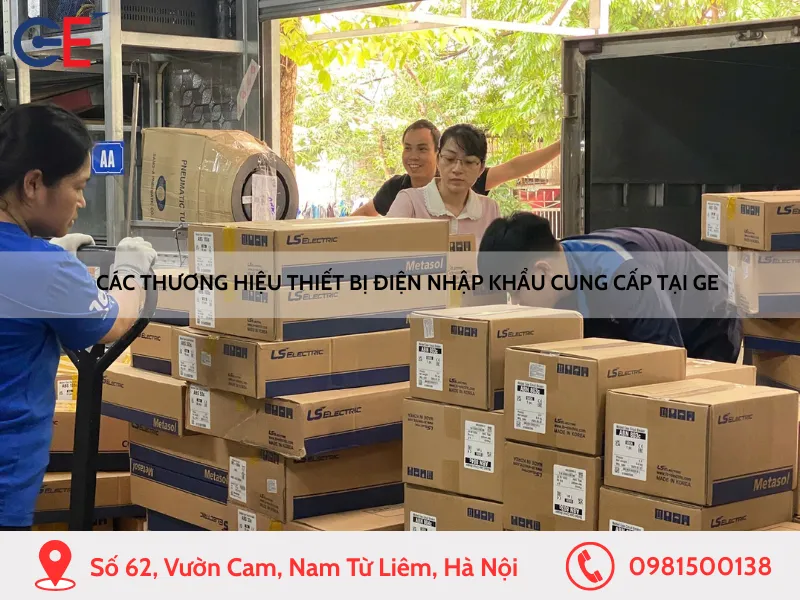 Các thương hiệu thiết bị điện nhập khẩu cung cấp tại GE