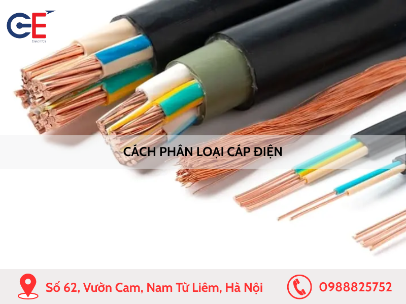 Cách phân loại cáp điện