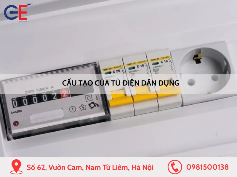 Cấu tạo của tủ điện dân dụng