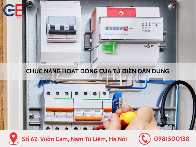 Chức năng hoạt động của tủ điện dân dụng