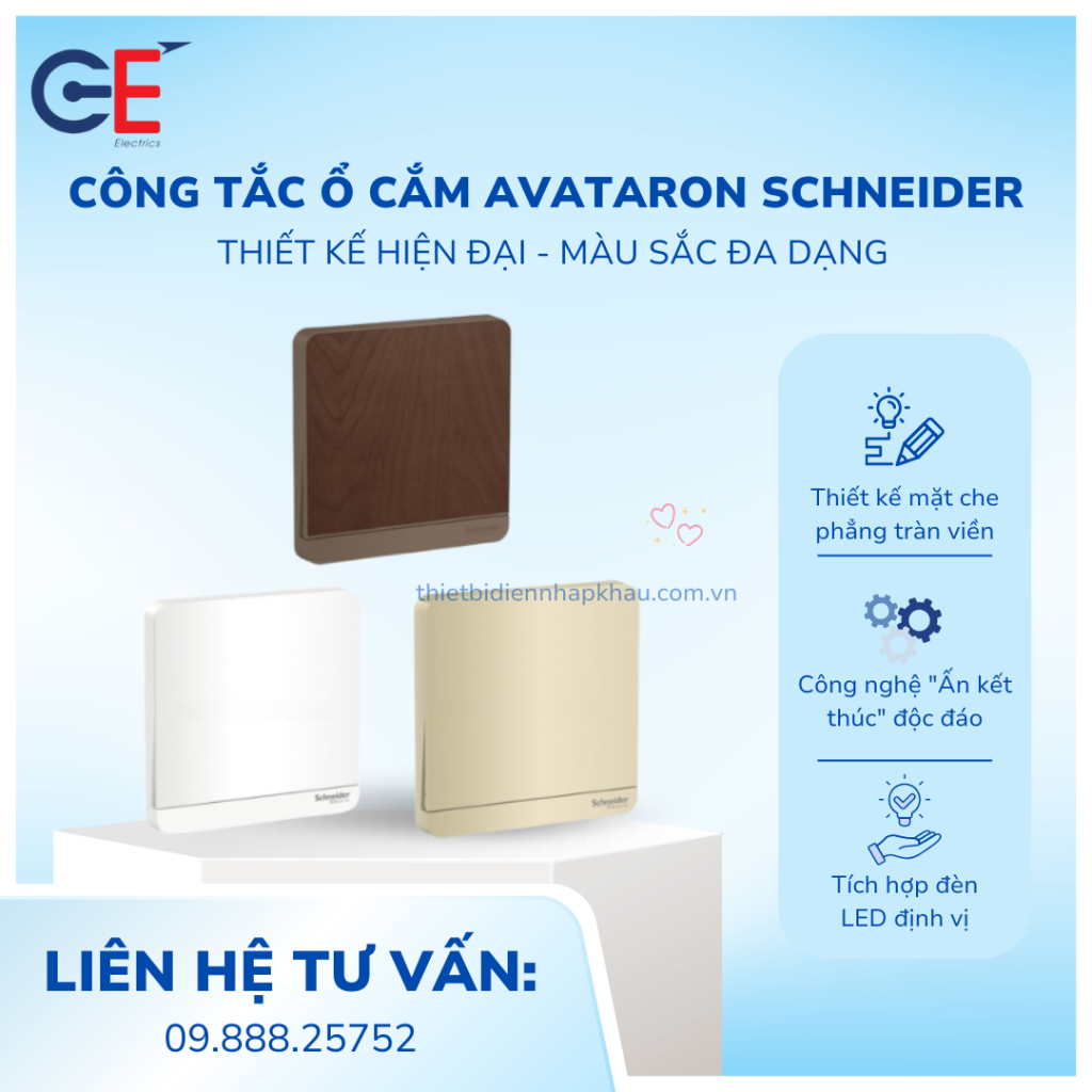 Công tắc ổ cắm AvatarOn Schneider có tốt không
