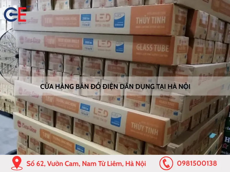 Cửa hàng bán đồ điện dân dụng tại Hà Nội