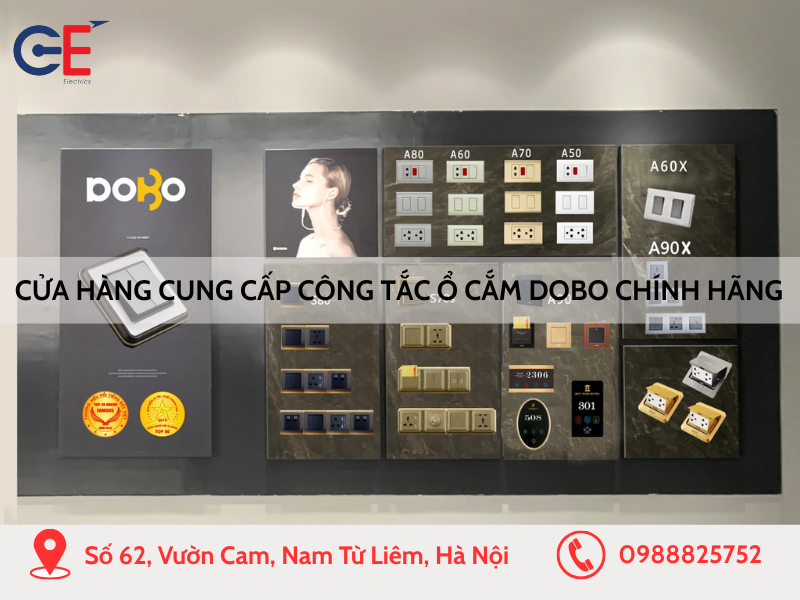 Cửa hàng cung cấp công tắc ổ cắm Dobo chính hãng
