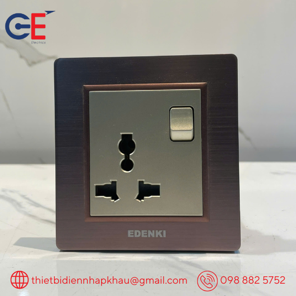 Cửa hàng cung cấp công tắc ổ cắm Edenki - 003S chính hãng