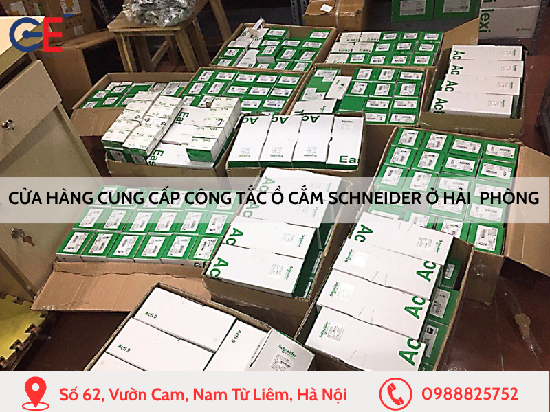 Cửa hàng cung cấp công tắc ổ cắm Schneider ở Hải Phòng