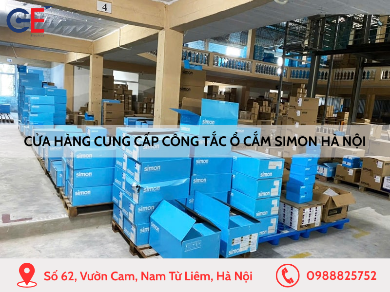 Cửa hàng cung cấp công tắc ổ cắm Simon chính hãng tại Hà Nội