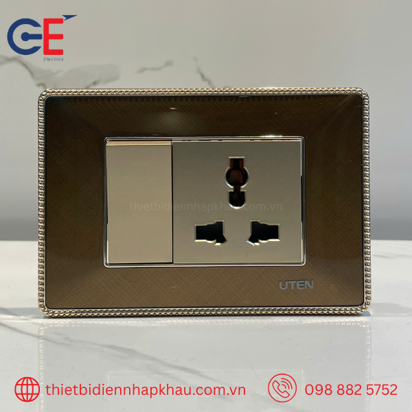 Cửa hàng cung cấp công tắc ổ cắm Uten Q120C chính hãng