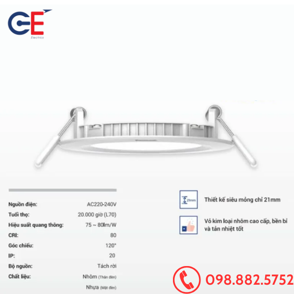 Đặc điểm của Đèn Downlight Âm Trần Panasonic NNNC7656288 12W đổi màu