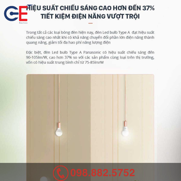 Đặc điểm của Đèn Led Basic Bulb Panasonic A1 15W