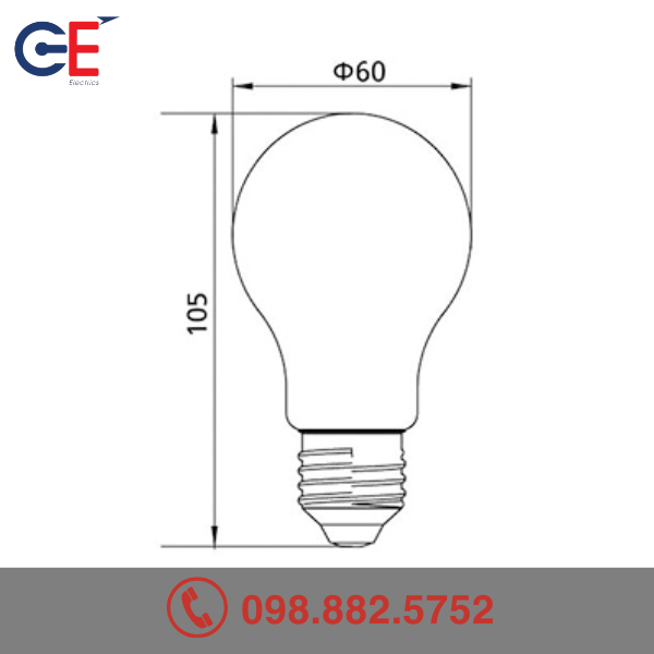 Đặc điểm của Đèn Led Bulb Filament Panasonic Bóng A 4W