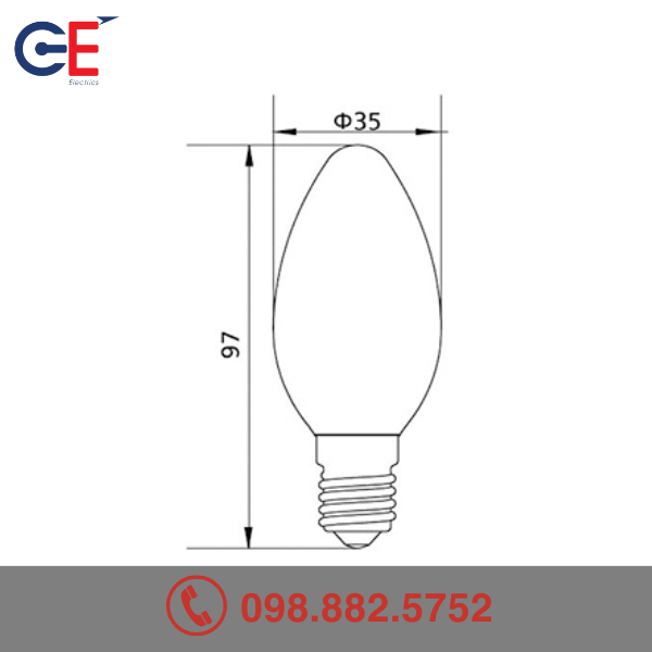 Đặc điểm của Đèn Led Bulb Filament Panasonic Bóng C 2.2W