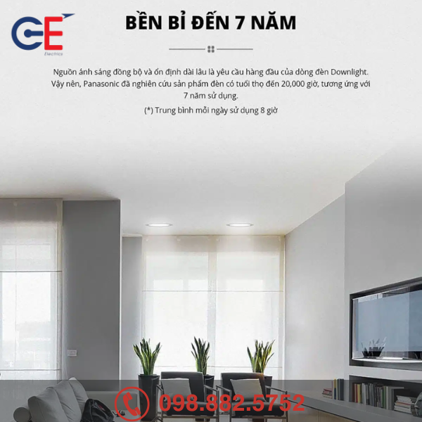 Đặc điểm của Đèn Led âm trần Panasonic LGP NNNC7616288 13W