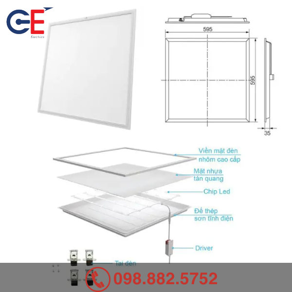 Đặc điểm của Đèn Led bảng Panel Panasonic 36W