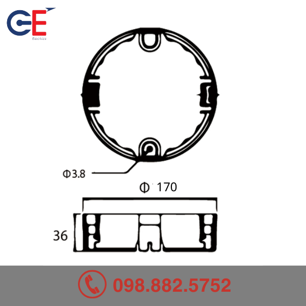 Đặc điểm của Đèn Led ốp trần Outbow Panasonic 12W