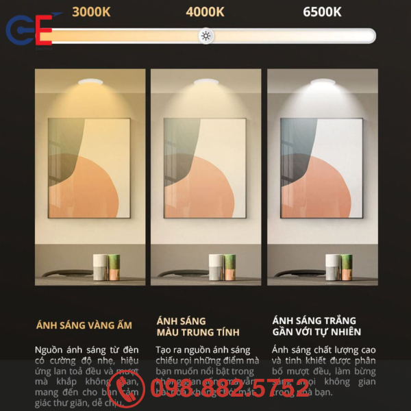 Đặc điểm của Đèn downlight âm trần điều chỉnh góc Panasonic vuông 7W 38 độ