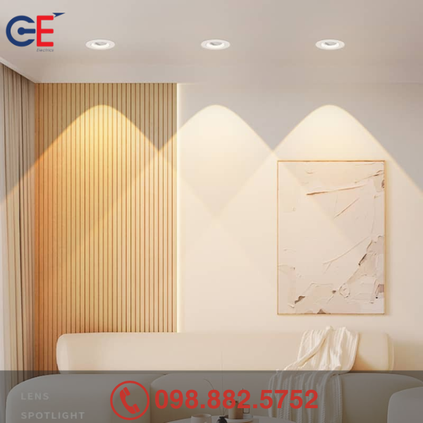 Đặc điểm của Đèn downlight điều chỉnh góc Panasonic tròn 5W 60 độ