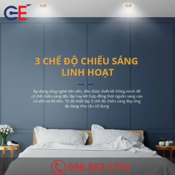 Đặc điểm nổi bật của Đèn Led âm trần Panasonic LGP NNNC7611288 13W