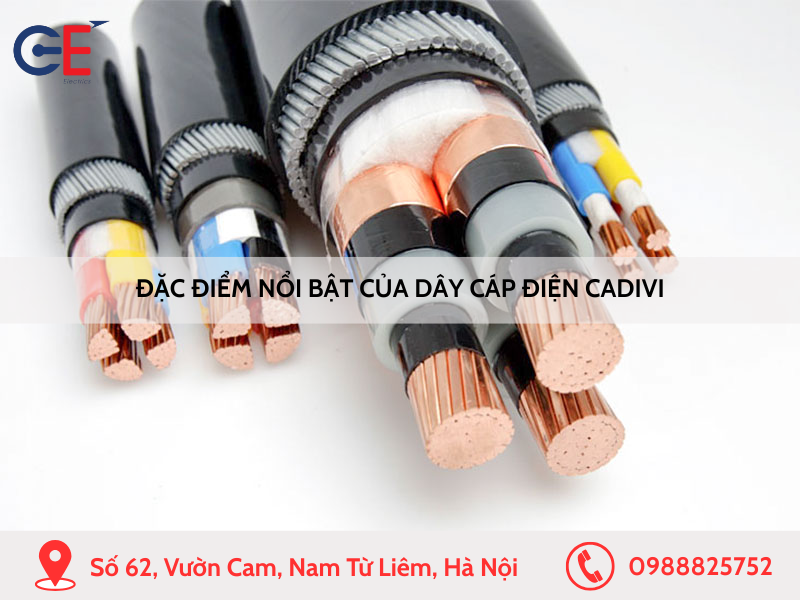 Đặc điểm nổi bật của dây cáp điện Cadivi