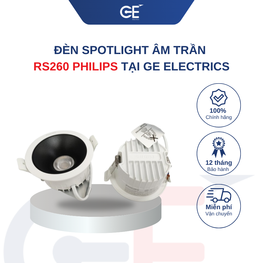 Đặc điểm và tính năng của đèn spotlight Philips RS260
