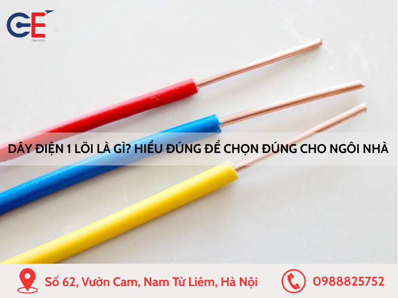 Dây điện 1 lõi là gì Hiểu đúng để chọn đúng cho ngôi nhà an toàn