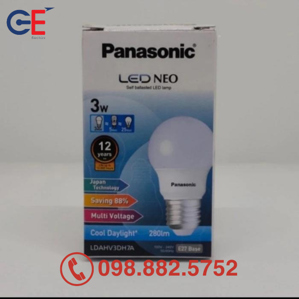 Đèn Bulb Panasonic A2 3W Đèn Led Basic Bulb Panasonic A2 3W