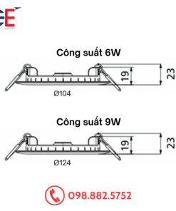 Đèn Downlight Âm Trần Panasonic NNV71350WE1A 6W