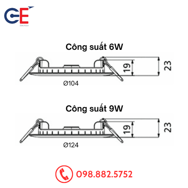 Đèn Downlight Âm Trần Panasonic NNV71350WE1A 6W (2) Đèn Downlight Âm Trần Panasonic NNV71350WE1A 6W