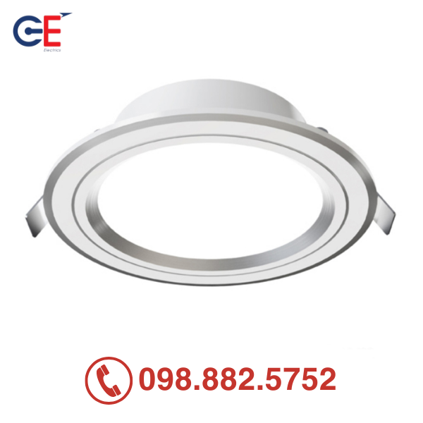 Đèn Led Panasonic Color Rim đổi màu 9W viền bạc Đèn downlight Panasonic Color Rim đổi màu 9W viền bạc