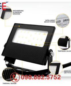 Đèn Led Pha Mini 2G Panasonic kính trong 50W
