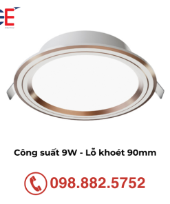 Đèn downlight âm trần Panasonic Color Rim 9W viền vàng