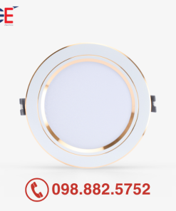 Đèn downlight âm trần Panasonic Color Rim đổi màu 9W viền vàng