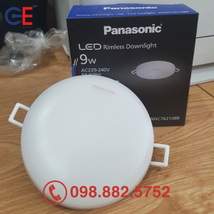 Đèn downlight âm trần Panasonic Rimless NNNC7621088 9W
