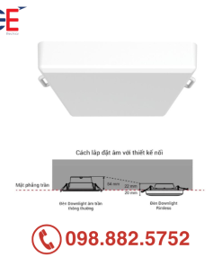 Đèn downlight âm trần Panasonic Rimless NNNC7621388 9W