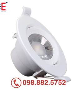 Đèn âm trần điều chỉnh góc Panasonic tròn 7W 38 độ