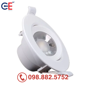 Đèn âm trần điều chỉnh góc Panasonic tròn 7W 38 độ